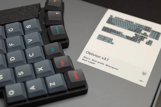 NuPhy® x Oblotzky Oblivion Berry Profile Dye-sub PBT Keycapsレビュー|Cherryライクなロープロファイルキーキャップ