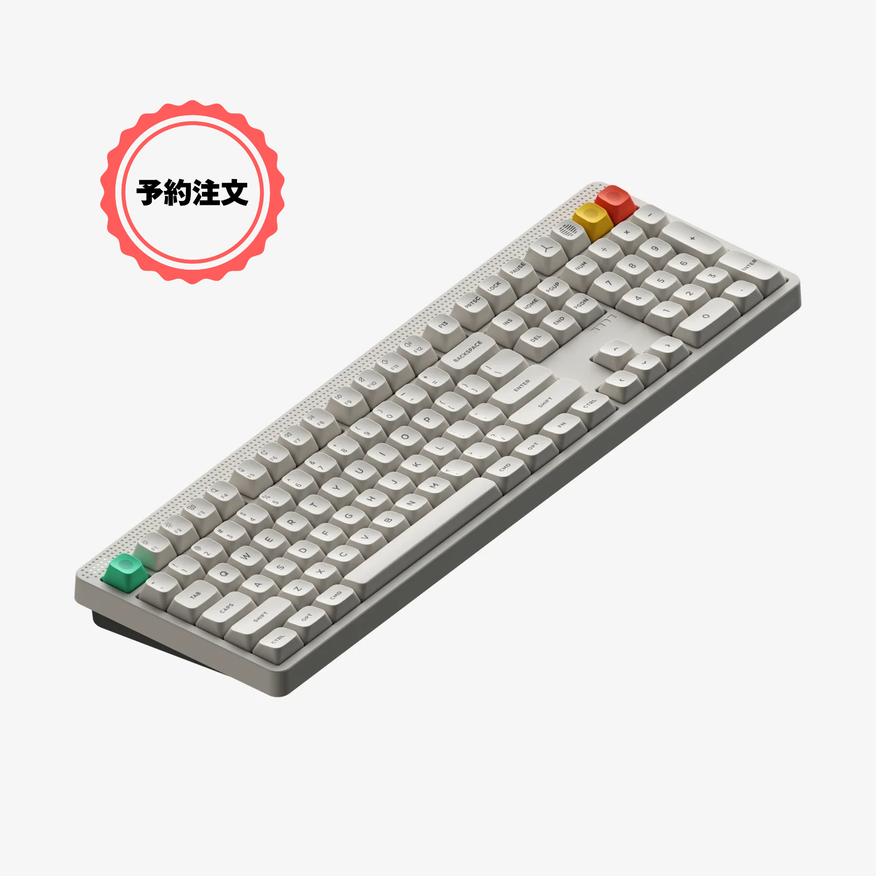 NnPhy Node100 ロープロファイル メカニカルキーボード フルサイズ ワイヤレスメカニカルキーボード｜100%レイアウト