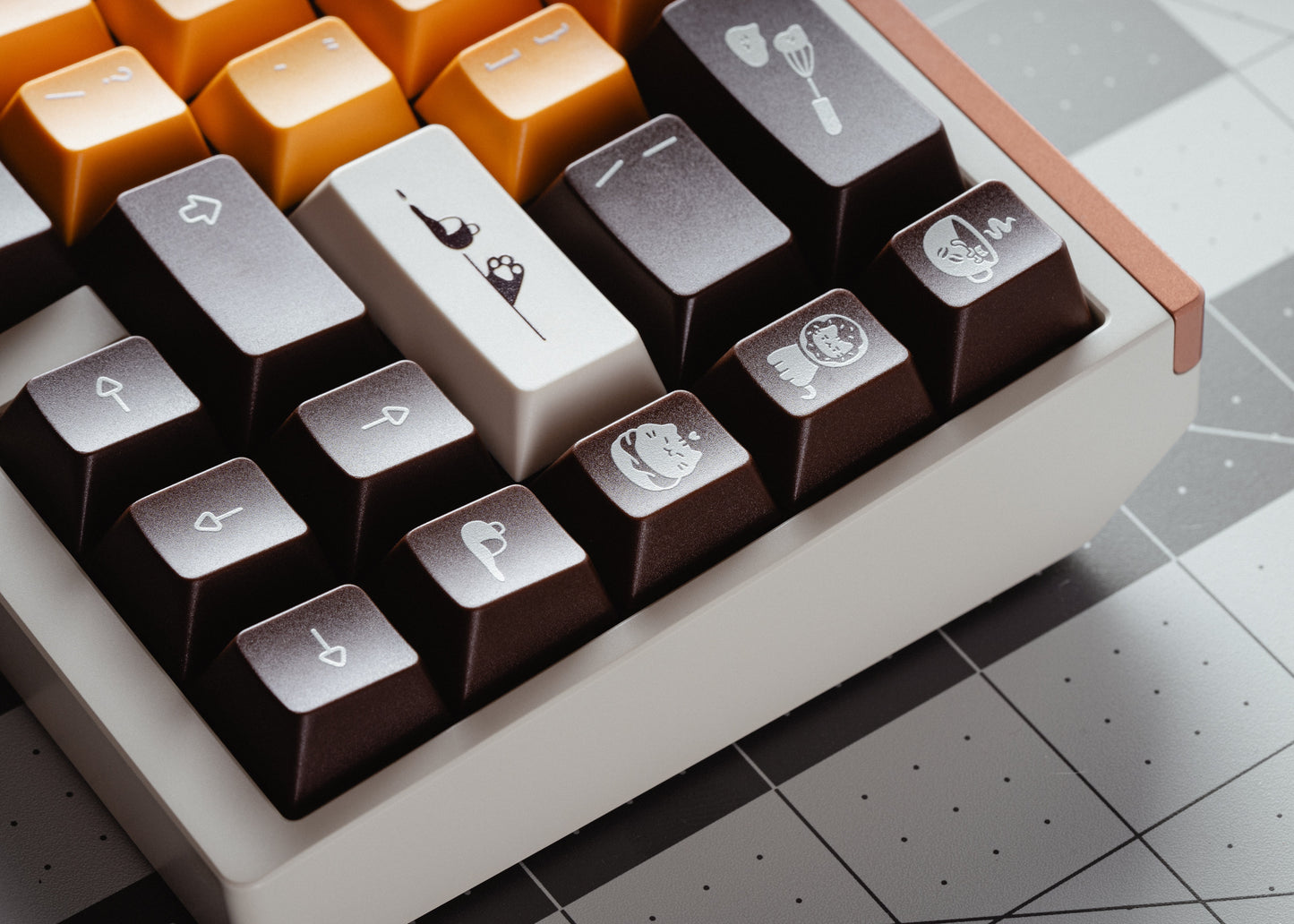 【新発売】Keyreative Nekoccino ABS Cherry Profile キーキャップ