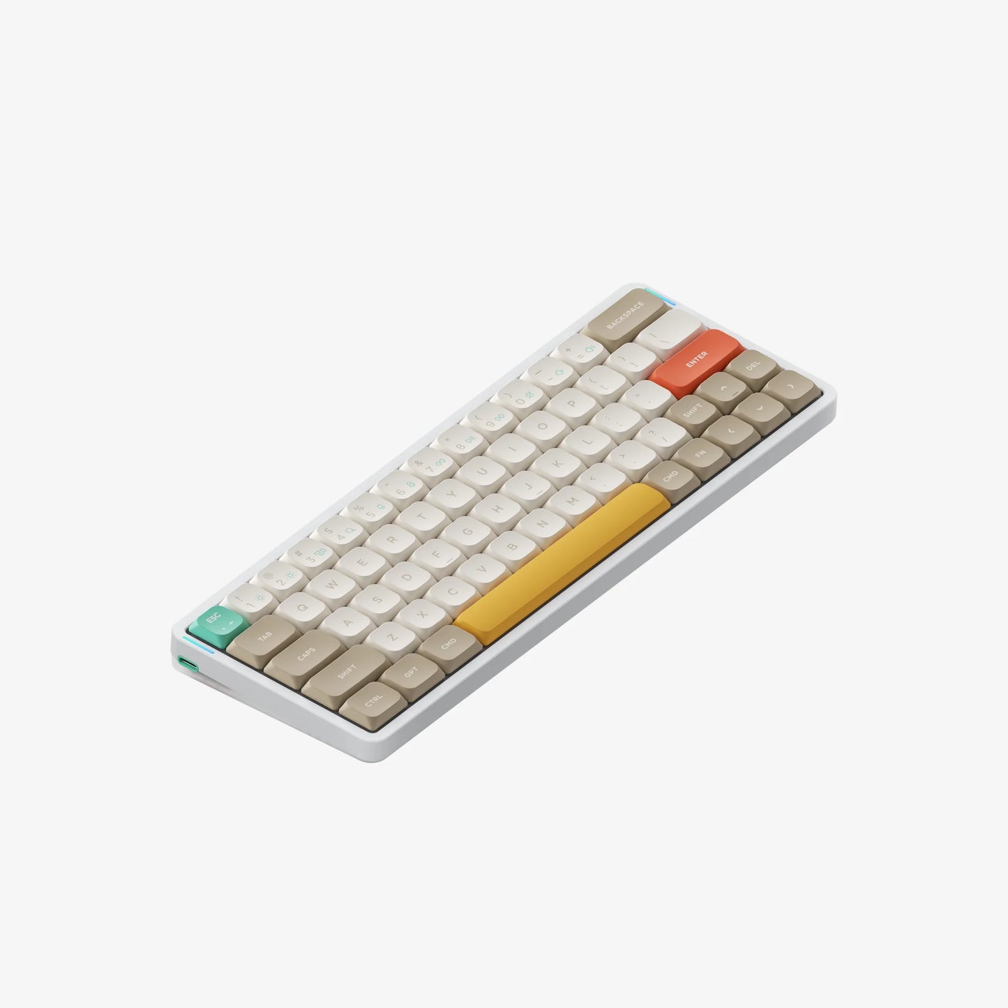 Nuphy COAST Dawn nSA Profile Dye-sub PBT キーキャップ (ミルクティー)