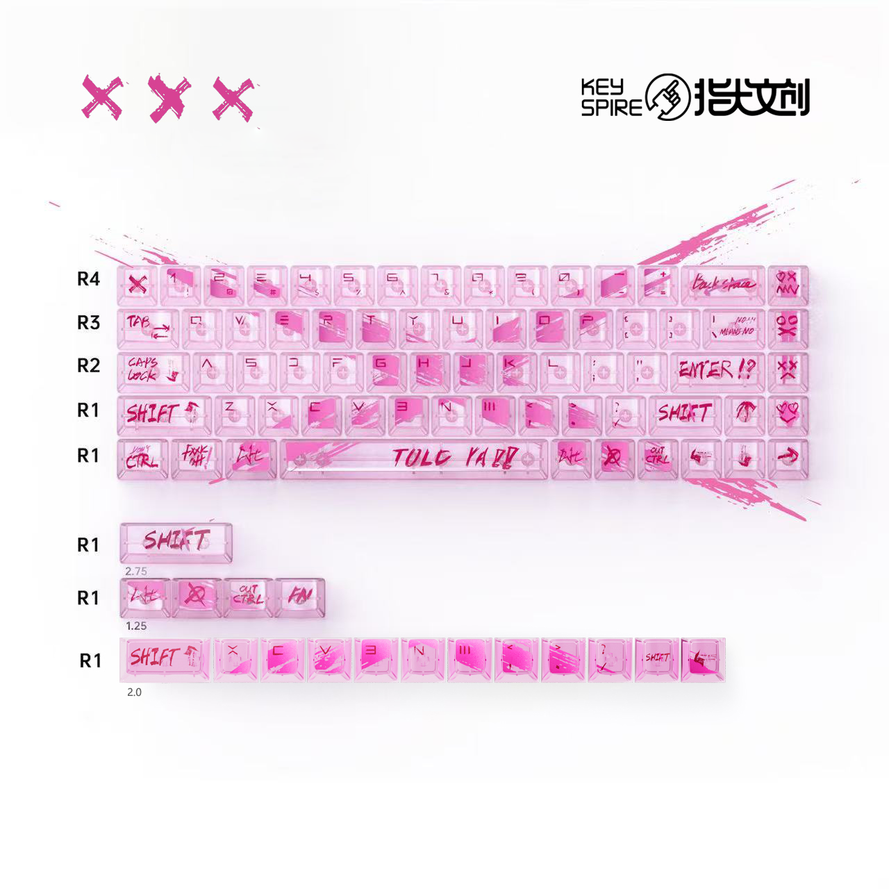 【新規取扱商品】KeyTok XXX Cherry Profile PC キーキャップ