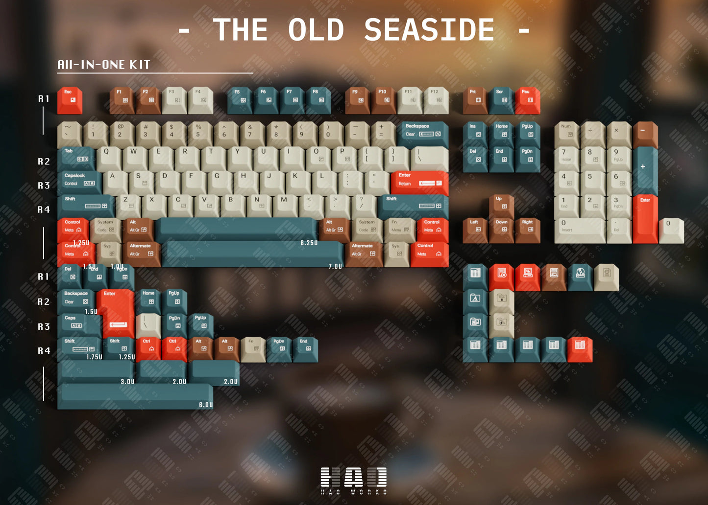 【新発売】Keyreative The Old Seaside ABS Cherry Profile キーキャップ