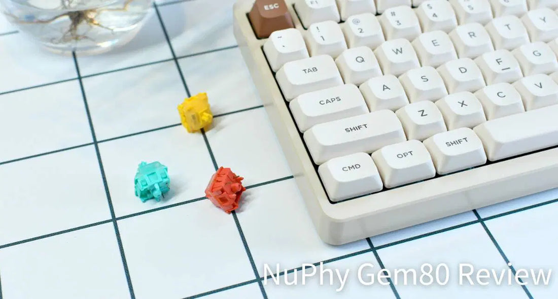 NuPhy Gem80レビュー｜多彩な打鍵感と使いやすさが魅力のカスタムキーボード