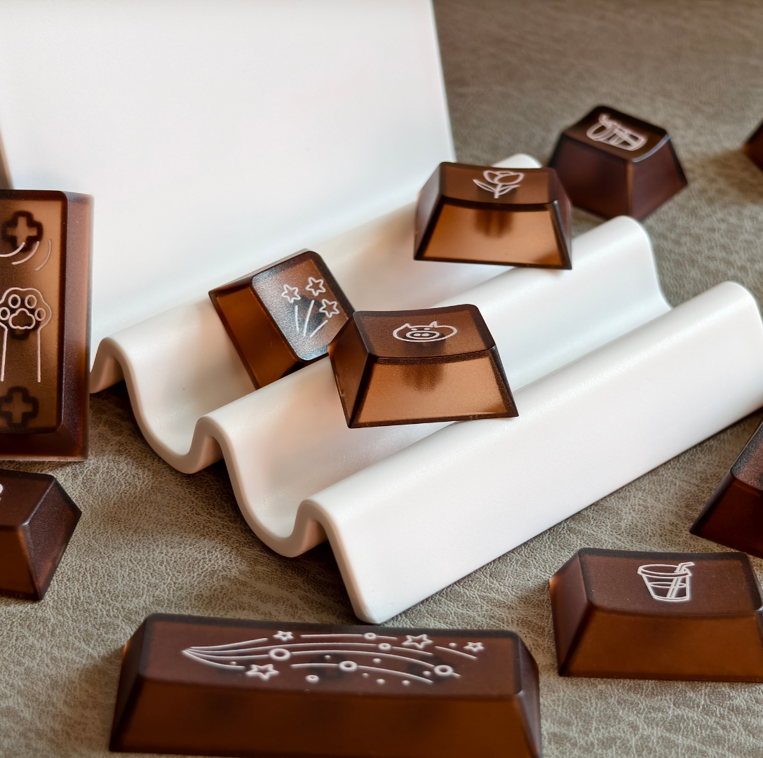 LeleDesign x KeyTok Good Night,Cocoa Keycaps Set