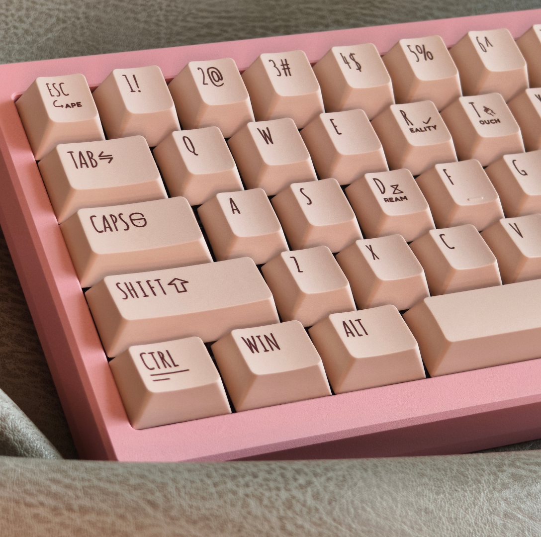 LeleDesign x KeyTok Good Night,Cocoa Keycaps Set