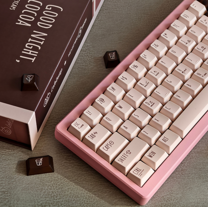 LeleDesign x KeyTok Good Night,Cocoa Keycaps Set