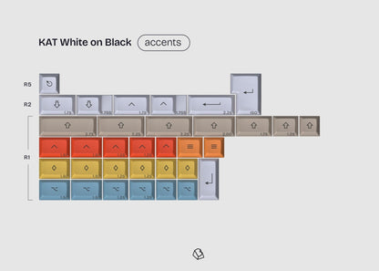 Keyreative KAT WOB + Extensions Thickened Double Shot PBT キーキャップ