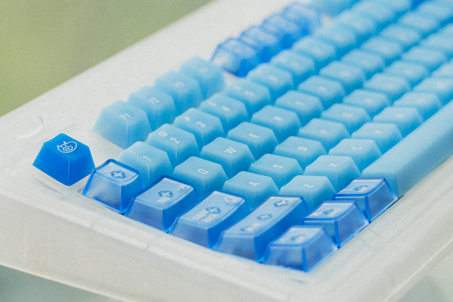 Leledesign Ocean Blue Cherry Profile Keycaps Set