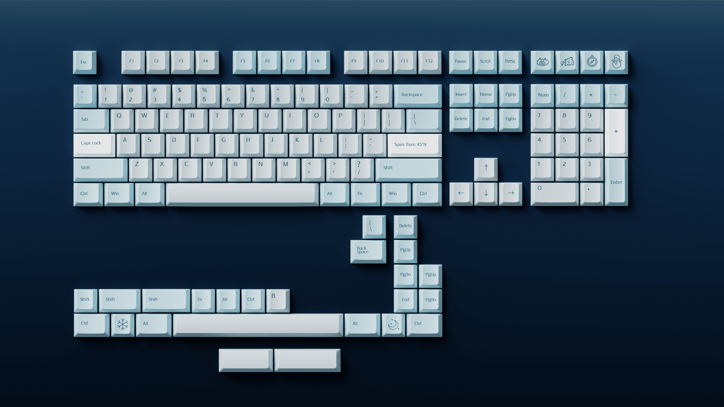 【新発売】LeleLab×Cheese Snowspire Lake Keycap set