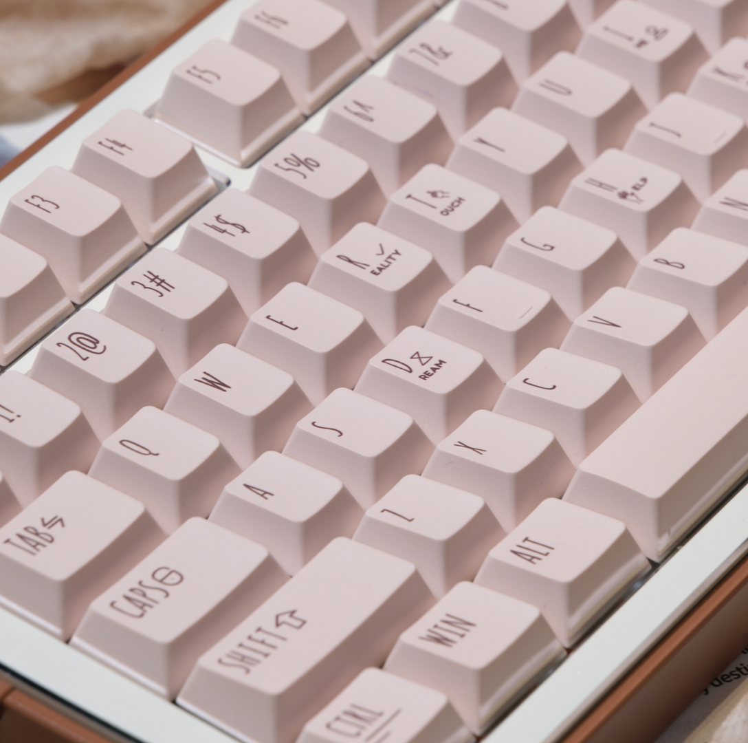 LeleDesign x KeyTok Good Night,Cocoa Keycaps Set