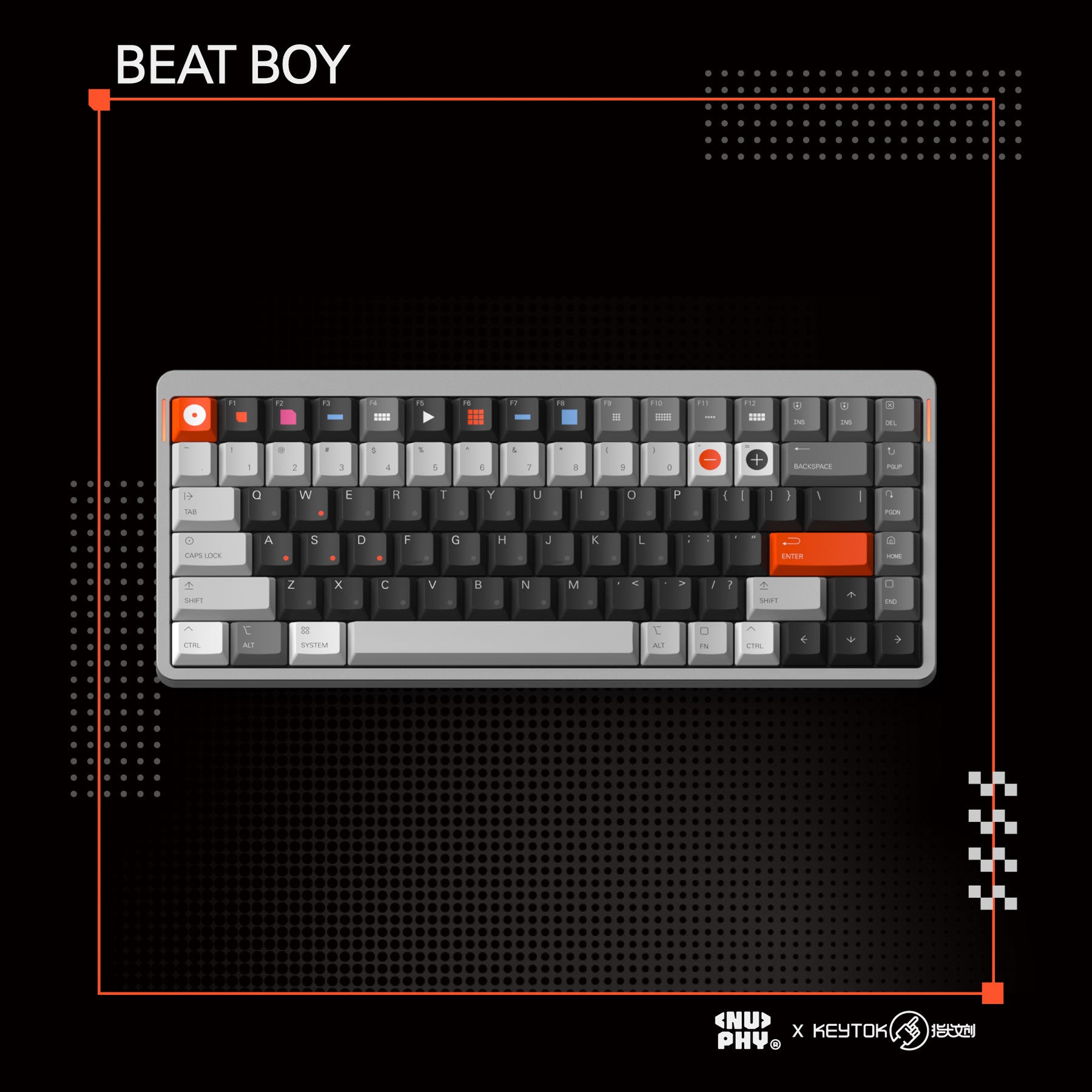 Beat Boy Berry Profile Dye-Sub PBTキーキャップ – DIGIART