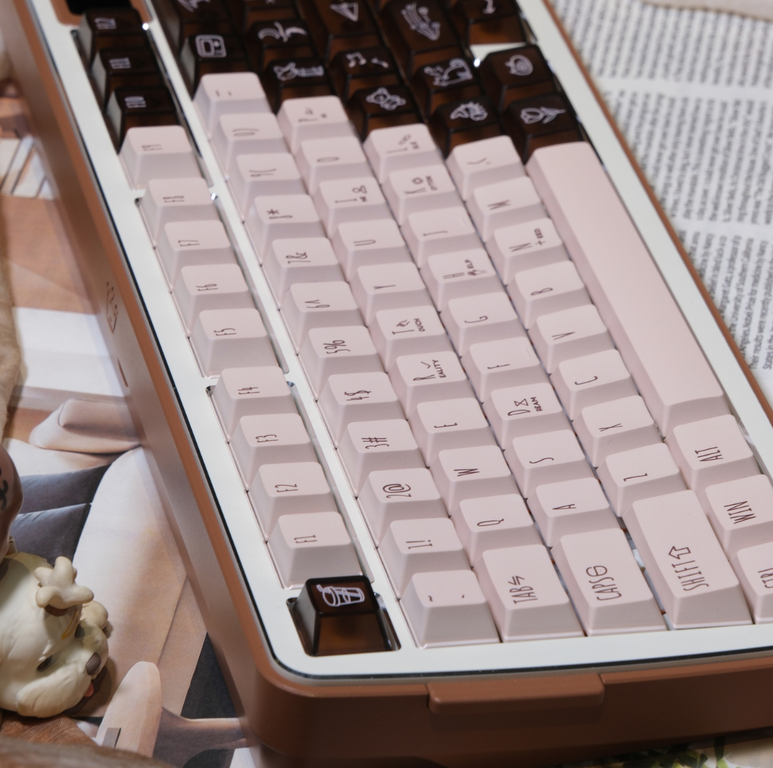 LeleDesign x KeyTok Good Night,Cocoa Keycaps Set