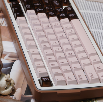 LeleDesign x KeyTok Good Night,Cocoa Keycaps Set