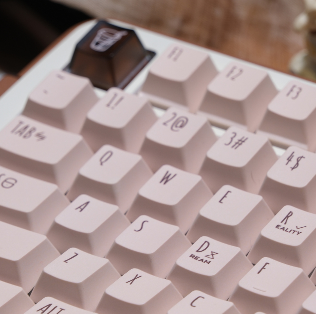 LeleDesign x KeyTok Good Night,Cocoa Keycaps Set