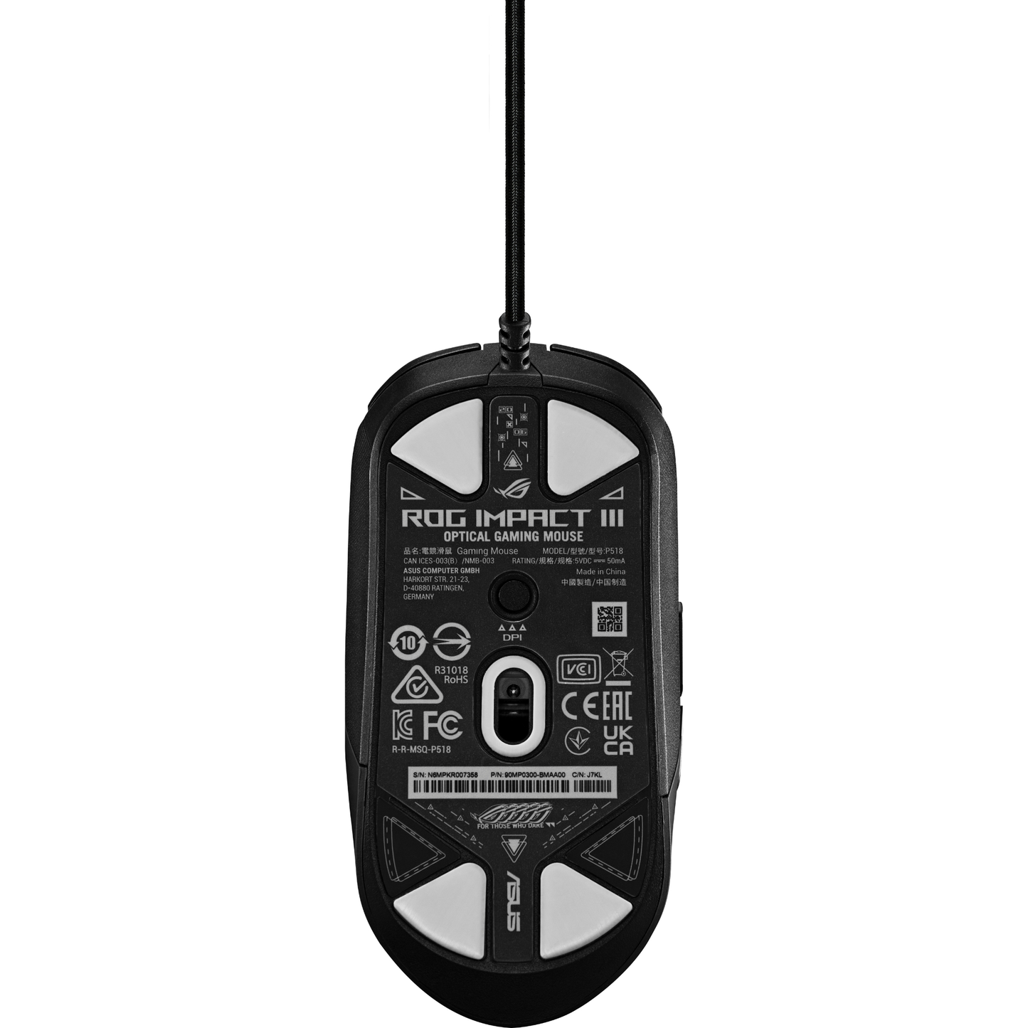 【新発売】ROG Strix Impact III ゲーミングマウス