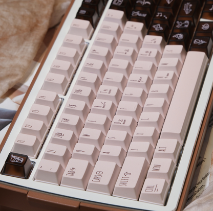 LeleDesign x KeyTok Good Night,Cocoa Keycaps Set