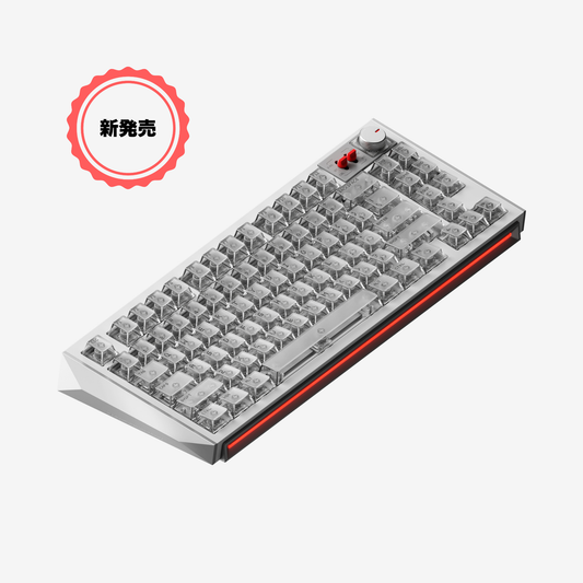 WH80 3-mode ホールエフェクト ゲーミングキーボード 全体画像