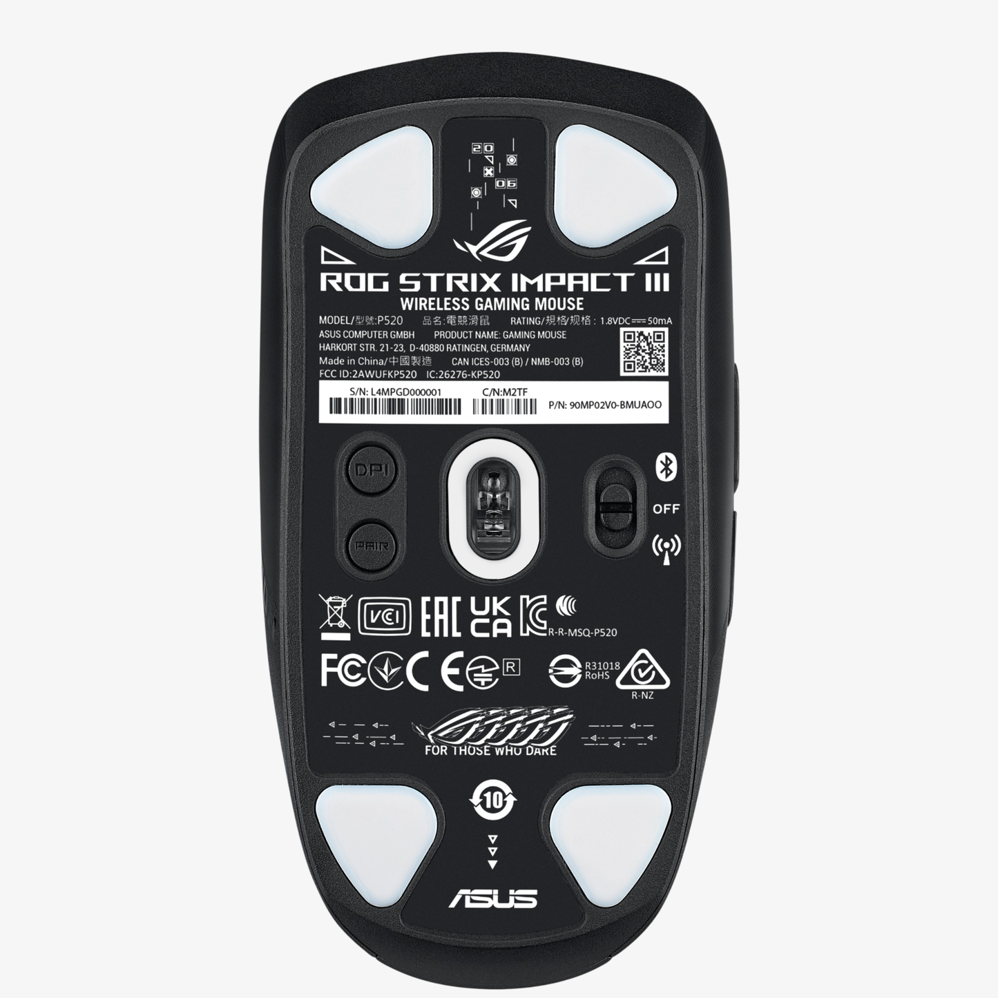 【新発売】ROG Strix Impact III Wireless ゲーミングマウス