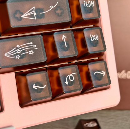 LeleDesign x KeyTok Good Night,Cocoa Keycaps Set