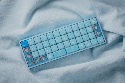 LeleLab Low-Profile Ocean Blue Keycaps Set