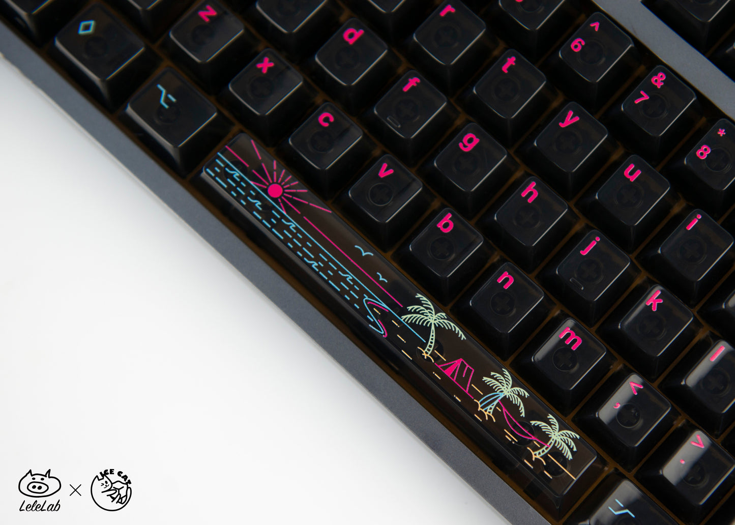 Lelelab x ICE CAT Seaside Clear Keyset