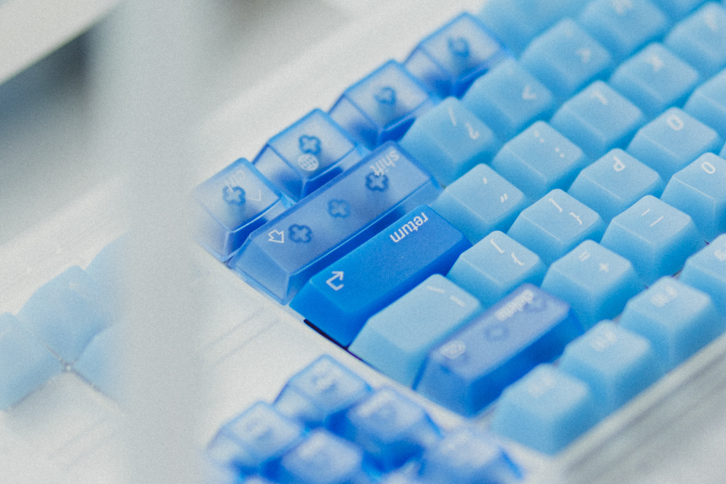 Leledesign Ocean Blue Cherry Profile Keycaps Set