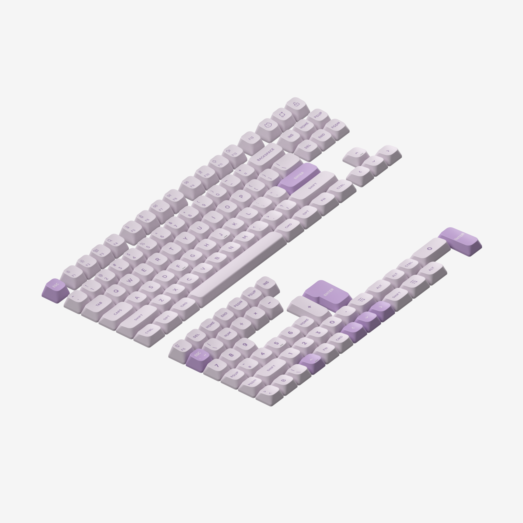 Gem mSA Double-shot PBT Keycaps – DIGIART