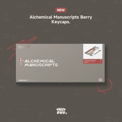 NuPhy® x KeyTok Alchemical Manuscripts Berry Profile Dye-Sub PBTキーキャップセット