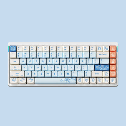 NuPhy x Riel Aquarium キーキャップを装着したメカニカルキーボード