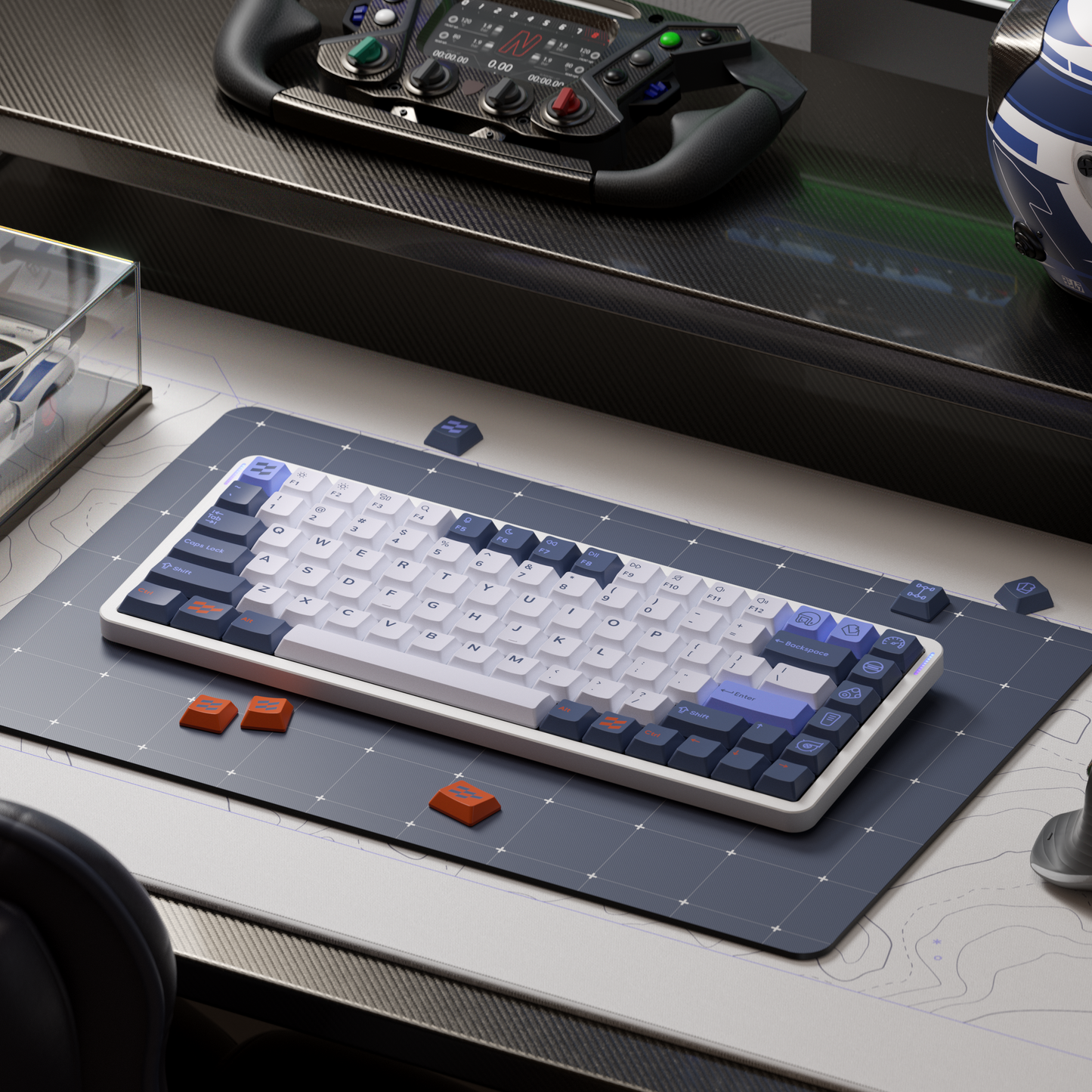 【新発売】NuPhy x biip Trackday Berryプロファイル PBTキーキャップ