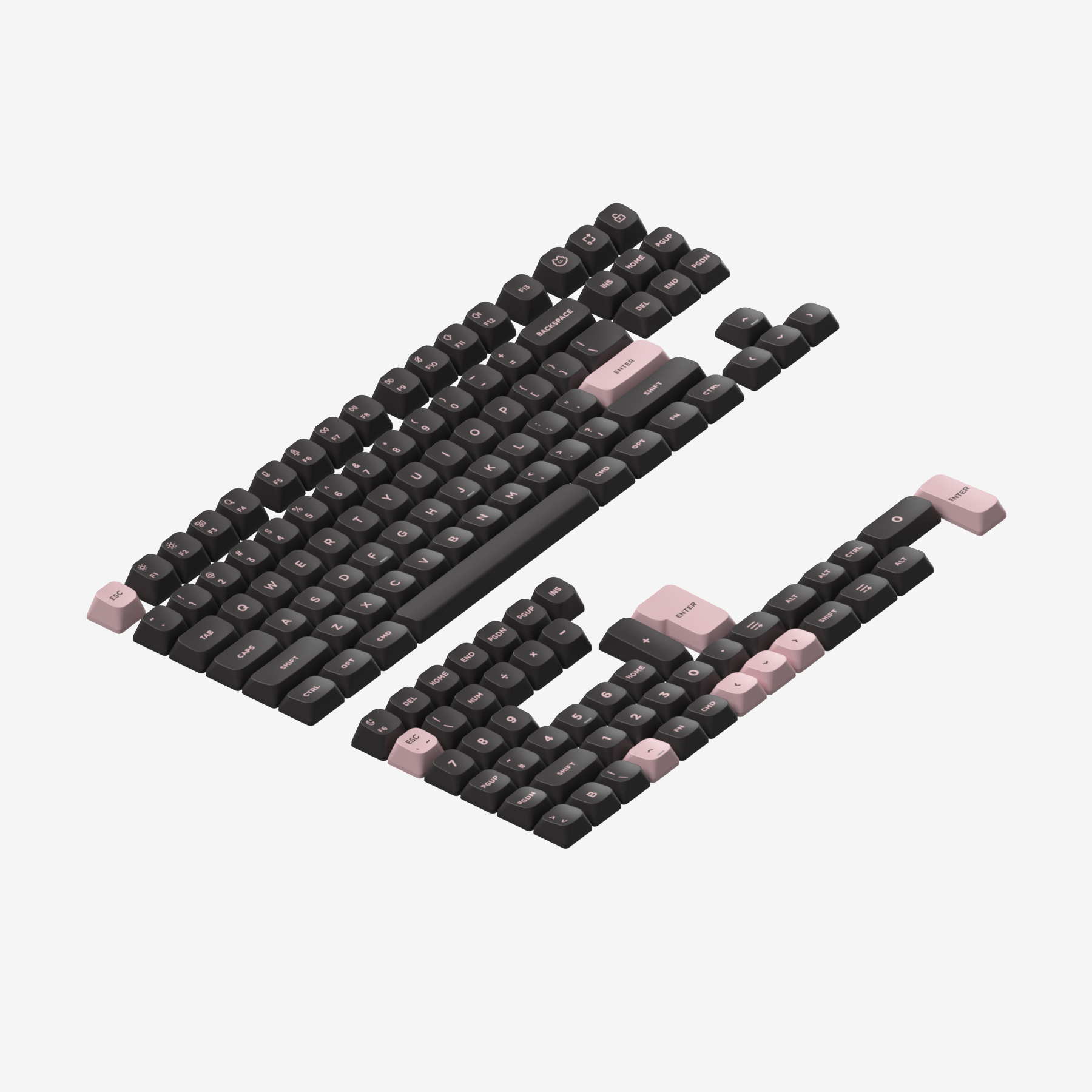 キーボード GEM80 mSA Double-shot PBT Keycaps Black Gem mSA Double-shot PBT Keycaps – DIGIART