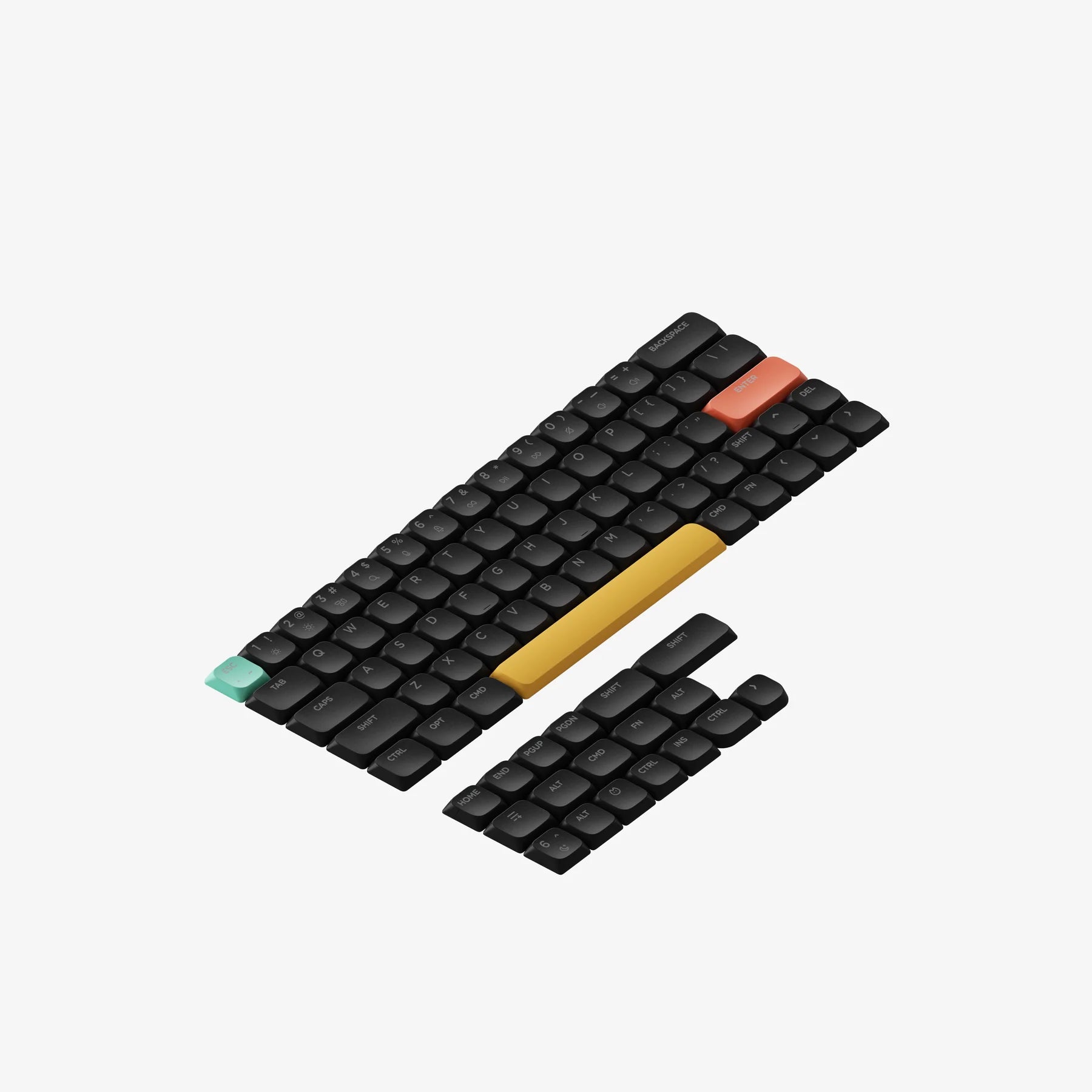 【値下げ中】Nuphy Air60 v2 ブラック (キーキャップ等セット) Shine-