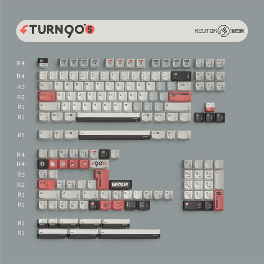 【新規取扱商品】KeyTok Turn To 90's Smile Profile Dye-Sub PBT キーキャップ