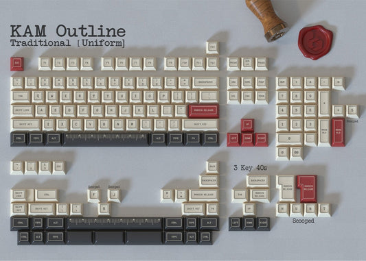 keyreative KAM Outline Thickened PBT キーキャップ